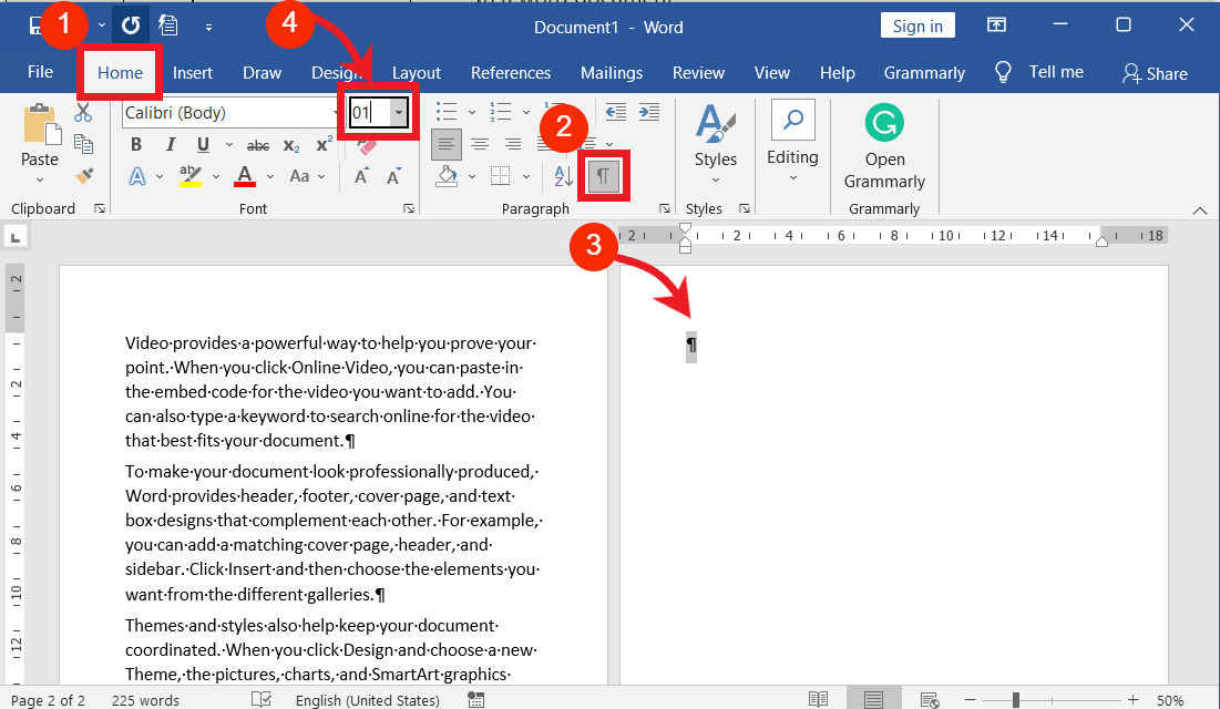 Delete the Last Page in MS Word
