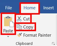 How to Cut, Copy, and Paste the Contents in MS Word