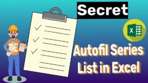 Autofil Series List in Excel