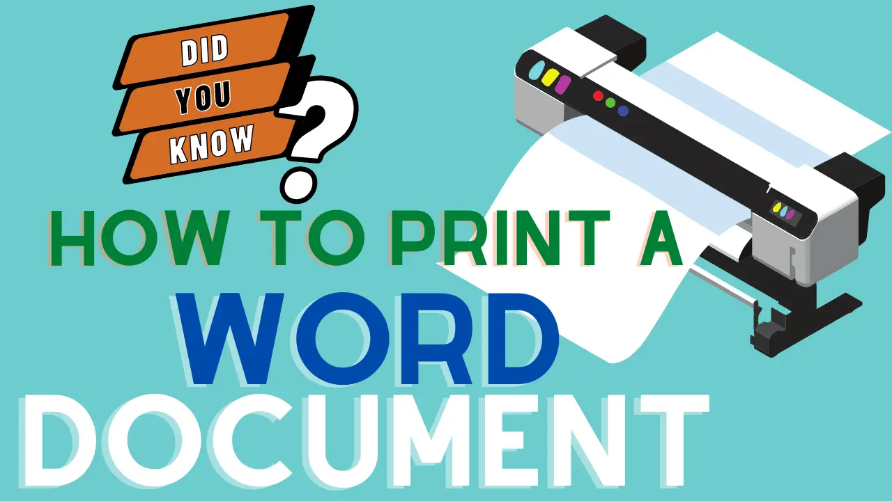 🖨️ Printing Your Word Document: Bringing Your Content to Life on Paper 📄