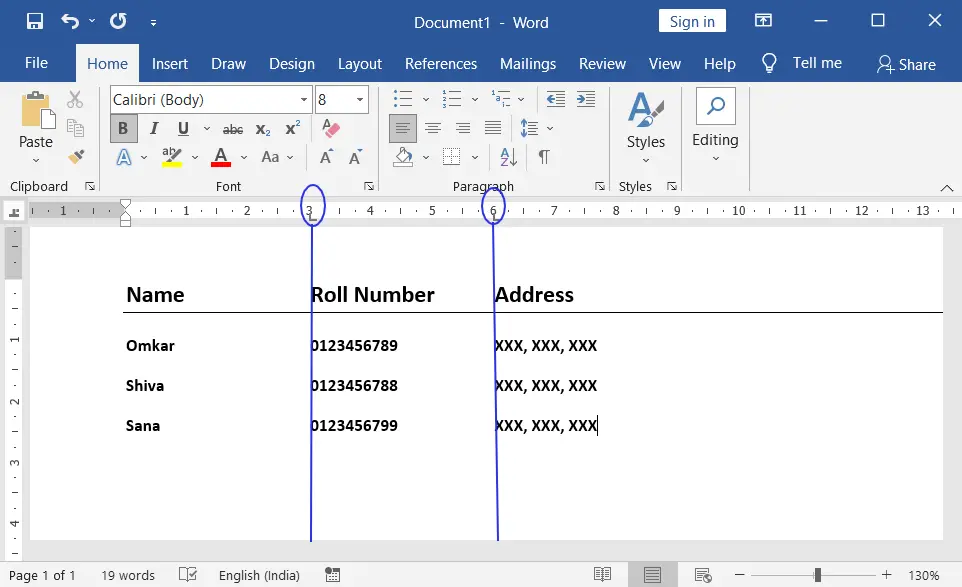 2 Ways to Set and Use Tab Stops in MS Word - 2022 3