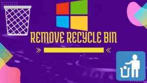 How to remove recycle bin from the desktop