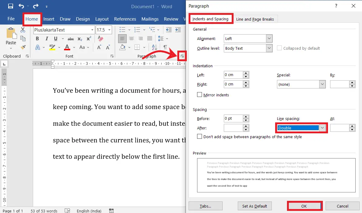 Add Or Remove DoubleSpacing In Word » DigiRuns