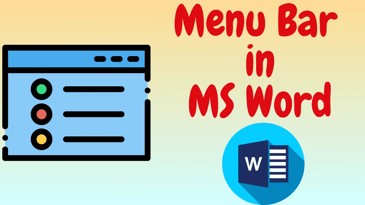 Microsoft Word Menu Bar with various commands and options.