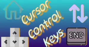 What are the Cursor Control Keys on a Keyboard