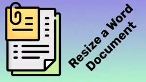 Resize a Word Document
