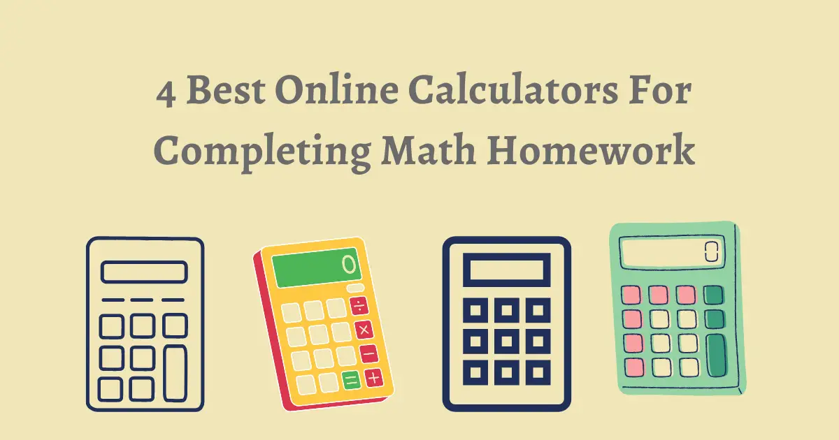 A screenshot of the top online calculators to help you excel in math homework.